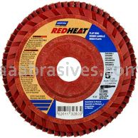 Norton 5 x 7/8 40 Norton Red Heat Quick Trim Type 27 R983 Flap Discs