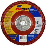 Norton 6 x 5/8-11 40 Norton Red Heat Quick Trim Type 27 R983 Flap Discs