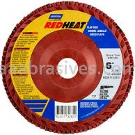 Norton 6 x 7/8  60 Norton Red Heat Quick Trim Type 27 R983 Flap Discs
