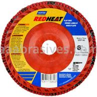 Norton 6 x 7/8  80 Norton Red Heat Quick Trim Type 27 - Plastic R983 Norton Flap Discs