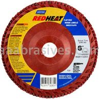 Norton 6 x 7/8  120 Norton Red Heat Quick Trim Type 27 - Plastic R983 Norton Flap Discs