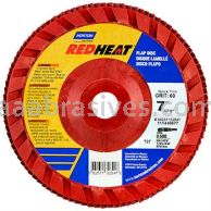 Norton 7 x 7/8 40 Norton Red Heat Quick Trim Type 27 - Plastic R983 Norton Flap Discs