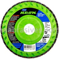 5 x 7/8  Norton Neon Quick Trim Type 27 120 Grit R766 Flap Discs