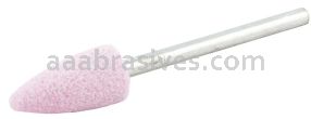 Norton 69078645334 B52 3/8 x 3/4 Pink 86A A/O Vitrified Bond Mounted Point