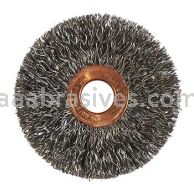 Norton 2-1/2 X .014 X 1/4 SHANK/Carbon Steel/*Bulk Packed/End Brushes - For Steel
