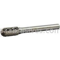 Norton 69957308011 SC3 Cylindrical Radius 3/8 x 3/4 x 2-1/2 Double Cut Burrs