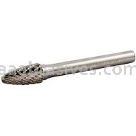 Norton 69957308020 SF3 Tree with Radius 3/8 x 3/4 x 2-1/2 Double Cut Burrs