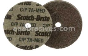 3M™ Scotch-Brite™ 7000028427 2 x 1/8 x 1/4 7A Medium Cut and Polish Unitized Wheel