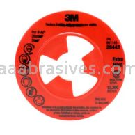 3M 7000045279 4-1/2” Extra Hard Red Disc Pad Ribbed 28443