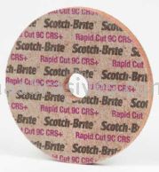 3M&trade; Scotch-Brite&trade; 7000046285 6 x 1/4 x 5/8 7C CRS+ Rapid Cut Unitized Wheel