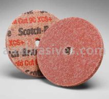 3M&trade; Scotch-Brite&trade; 7000046300 3 x 1/4 x 3/8 9C XCS+ Rapid Cut Unitized Wheel