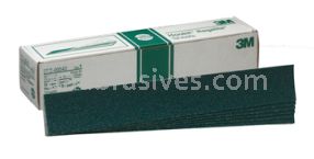 3M&trade; 7000118217 2-3/4 x 16-1/2 Green Corps&trade; Hookit&trade; Sheet