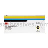3M&trade; 7000118224 3 2/3 x 9 P320 Grade Gold Abrasive Sheet