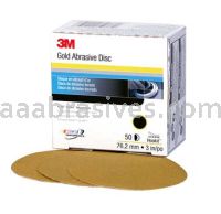 3M&trade; 7000119710 3" P500 Grit 216U Hookit&trade; Gold Sanding Disc 00912