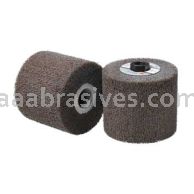 3M&trade; 7000121168 4-1/2 x 4 x 5/8-11 5S/C Medium Scotch-Brite&trade; Match and Finish Flap Brush
