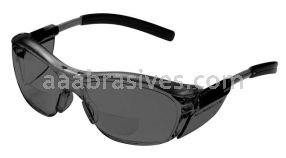 3M&trade; 7000127509 Nuvo&trade; Reader Protective Eyewear 11500-00000-20 Gray Lens Gray Frame +1.5 Diopter