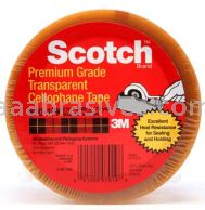 Scotch&trade; Light Duty Packaging Tape 610 Clear Heat Resistant 2 in x 72 yd 3M 7000144783