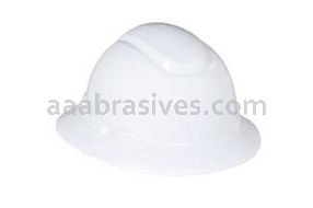 3M&trade; 7000144957 H-801R Full Brim Hard Hat White 4-Point Ratchet Suspension