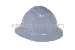 3M&trade; 7000144961 H-808R Full Brim Hard Hat Gray 4-Point Ratchet Suspension