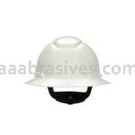 3M&trade; 7000144965 H-801V Full Brim Hard Hat White 4-Point Ratchet Suspension Vented