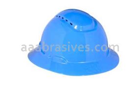 3M&trade; 7000144967 H-803V Full Brim Hard Hat Blue 4-Point Ratchet Suspension Vented