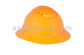 3M&trade; 7000144971 H-807V Full Brim Hard Hat Hi-Vis Orange 4-Point Ratchet Suspension Vented
