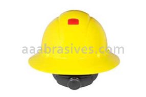 3M&trade; 7000144976 H-802R-UV Full Brim Hard Hat Yellow 4-Point Ratchet Suspension with Uvicator