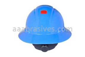 3M&trade; 7000144977 H-803R-UV Full Brim Hard Hat H-803R-UV Blue 4-Point Ratchet Suspension withUvicator