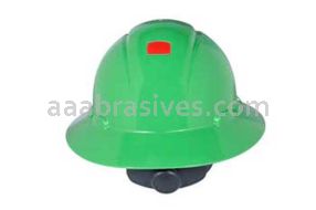 3M&trade; 7000144978 H-804R-UV Full Brim Hard Hat Green 4-Point Ratchet Suspension withUvicator
