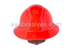 3M&trade; 7000144990 H-805V-UV Full Brim Hard Hat Red 4-Point RatchetSuspension Vented with Uvicator