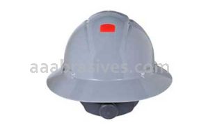3M&trade; 7000144993 H-808V-UV Full Brim Hard Hat Gray 4-Point Ratchet Suspension Vented w/ Uvicator