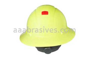 3M&trade; 7000144994 H-809V-UV Full Brim Hard Hat Hi-Vis Yellow 4-Pt RatchetSuspension Vented w/Uvicator