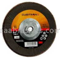 3M&trade; 7010308948 7 x 5/8-11 80 Grit Giant 967A T29 Quick Change Cubitron&trade; II Flap Disc 