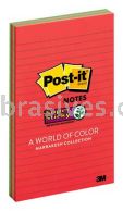 Post-it&trade; Super Sticky Notes 5845-SSAN 5 in x 8 in Marrakesh Collection 3M 7010311461