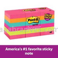 Post-it&trade; Notes 653-18AU 1 3/8 in x 1 7/8 in Cape Town Collection 3M 7010311825