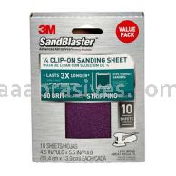 3M&trade; 7010312771 4.5 x 5.5 60 Grit SandBlaster&trade; Palm Sander Sheets