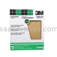 3M™ 7010316050 9 x 11 220 A Pro-Pak™ Aluminum Oxide Sandpaper