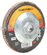 3M&trade; 7010327061 4-1/2 x 5/8-11 60+ Grit 967A T27 Giant Cubitron&trade; II Flap Disc