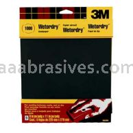 3M&trade; 7010332423 9 x 11 9083NA-20 Wetordry&trade; Sandpaper