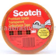 Scotch&trade; Light Duty Packaging Tape 610 Clear Heat Resistant 1-1/2 in x 72 yd 3M 7010338291
