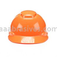 3M&trade; 7010342429 H-706V-UV Hard Hat Orange 4-Point Ratchet Suspension Vented withUvicator