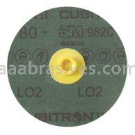 3M&trade; 7010361842 4" 80+ Grit TS 982C Cubitron&trade; II Roloc&trade; Fibre Disc