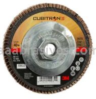 3M&trade; 7010363301 4-1/2 x 5/8-11 40+ Grit 967A T27 Giant Cubitron&trade; II Flap Disc