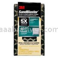3M&trade; 7010376635 SandBlaster&trade; Dust Channeling Sanding Sponge 4-1/2x2-1/2x1 60 Grit