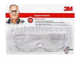 3M&trade; 7010376783 Over The Glass Safety Eyewear 47031-WZ6 Clear Frame Clear/Scratch Resistant Lens