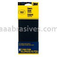 3M&trade; 7010384546 3-2/3 x 9 Emery Cloth Sandpaper