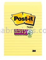 Post-it&trade; Super Sticky Notes 4621-SSCY 4 in x 6 in Canary Yellow 3M 7010384776