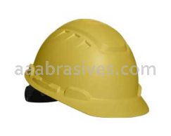 3M&trade; 7010385397 H-702T Elevated Temperature Hard Hat Yellow 4-Point RatchetSuspension
