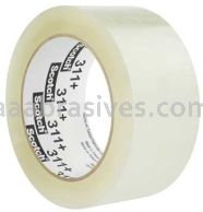 Scotch&trade; High Tack Box Sealing Tape 311+ Clear 72 mm x 914 m 3M 7010405992