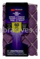 3M&trade; 7010416865 Pro Grade Precision&trade; Dust Channeling Single Angle Sanding Sponge 4-7/8x2-7/8x1 60 Grit Coarse